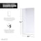 Anzzi Veil 74 in. x 34 in. Frameless Glass Shower Screen Shower Door in Brushed Nickel SD-AZFL06001BN - alternate 6
